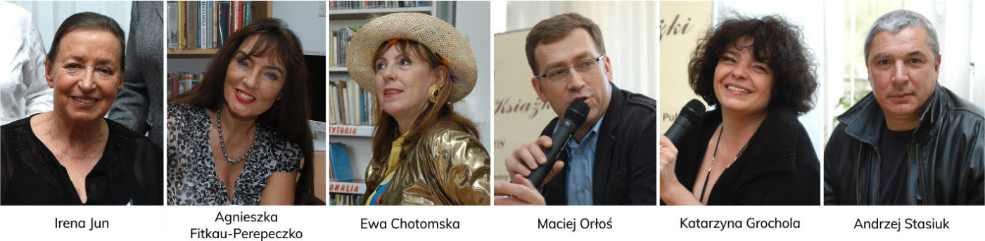 Goście Biblioteki: Irena Jun, Agnieszka Fitkau-Perepeczko, Ewa Chotomska, Maciej Orłoś, Katarzyna Grochola, Andrzej Stasiuk