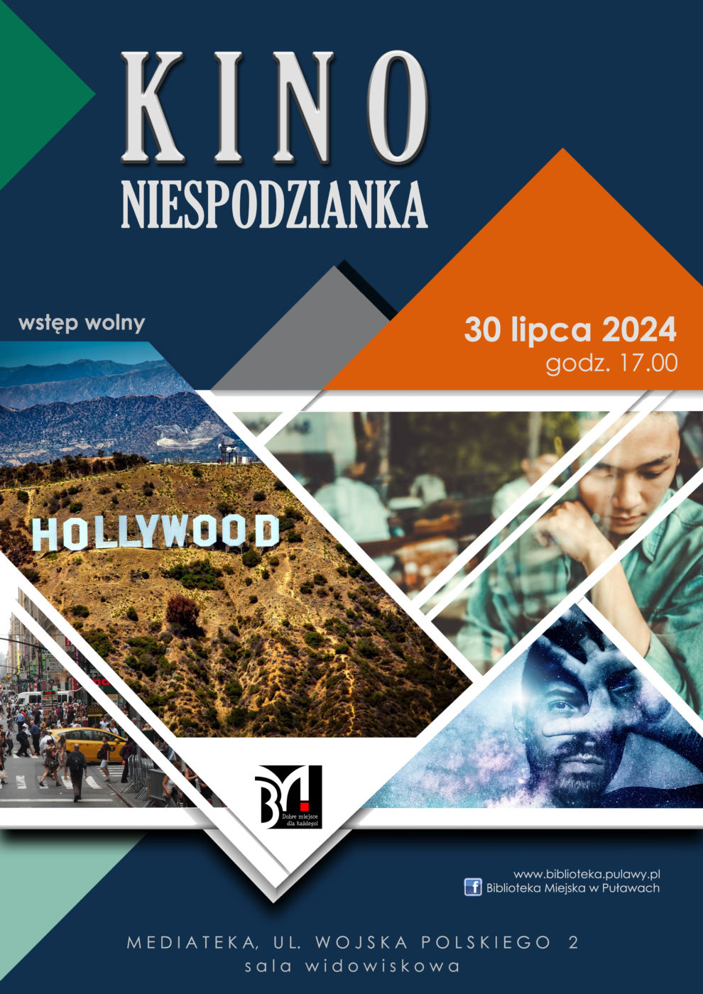 Kino Niespodzianka. 30 lipca 2024 r., godz. 17.00. Mediateka, ul. Wojska Polskiego 2, sala widowiskowa