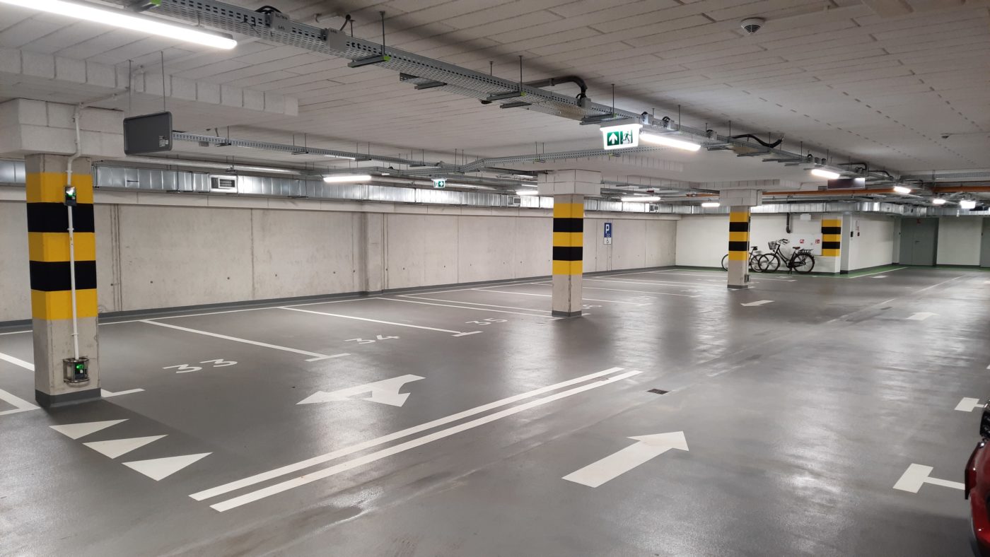Zdjęcie parkingu podziemnego