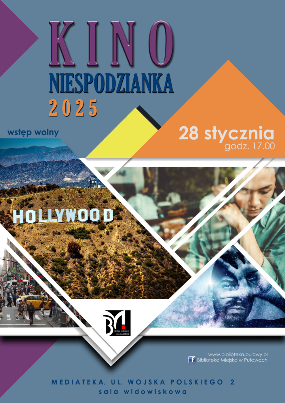 Kino Niespodzianka - seans dla dorosłych. 28 stycznia 2025 r., godz. 17.00. Mediateka, ul. Wojska Polskiego 2 /sala widowiskowa/
