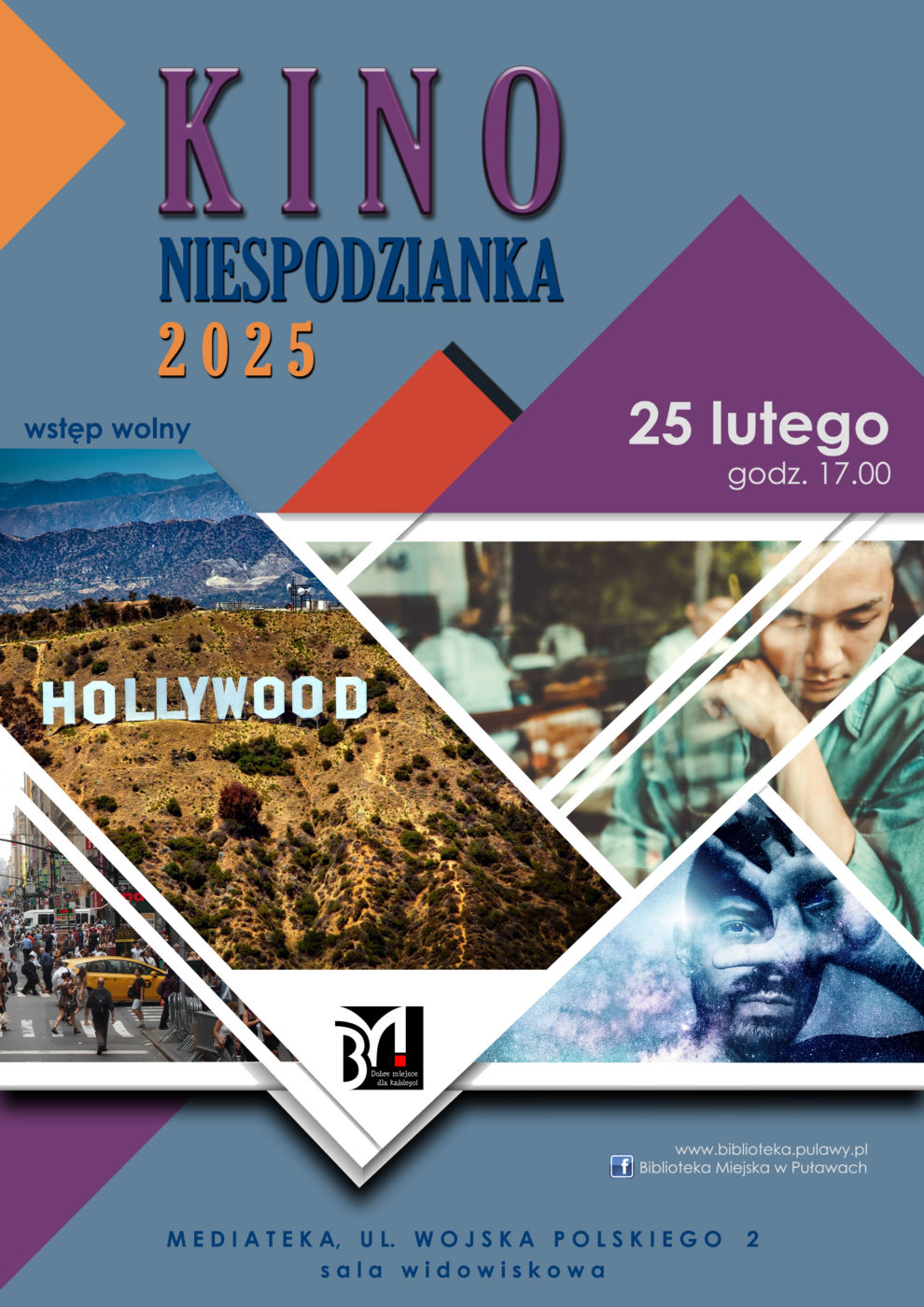 Kino Niespodzianka - seans dla dorosłych. 25 lutego 2025 r., godz. 17.00. Mediateka, ul. Wojska Polskiego 2, sala widowiskowa.