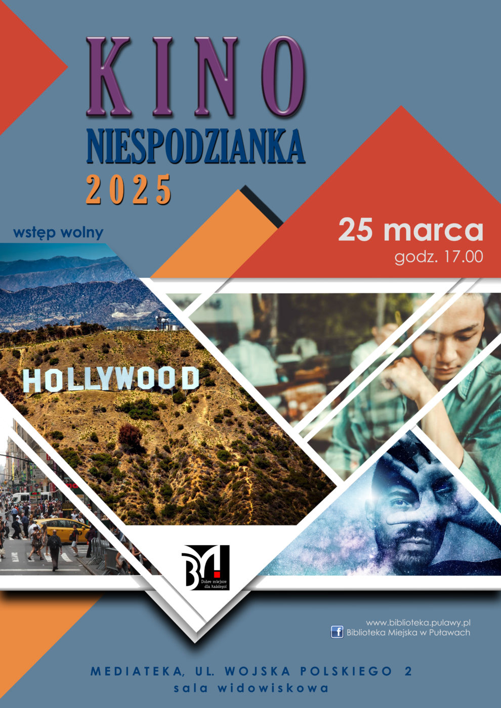 Kino Niespodzianka - seans dla dorosłych. 25 marca 2025 r., godz. 17.00. Mediateka, ul. Wojska Polskiego 2, sala widowiskowa.