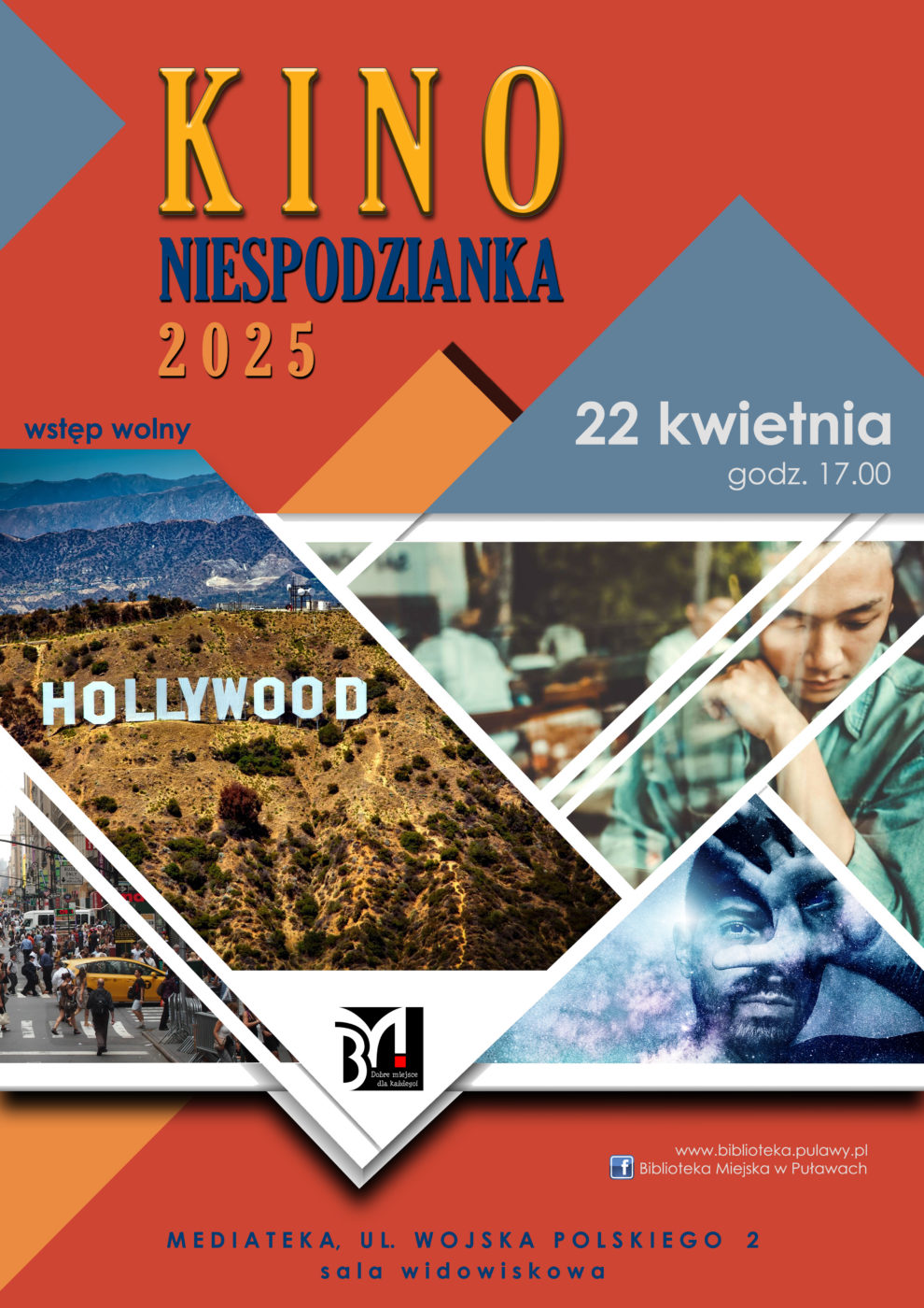 Kino Niespodzianka. 22 kwietnia 2025, godz. 17.00. Mediateka, ul. Wojska Polskiego 2 /sala widowiskowa/. 
